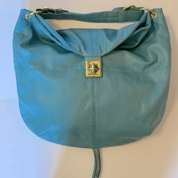 mark. Bags Mark Avon Expandable Turquoise Faux Leather Shoulder Bag Poshmark